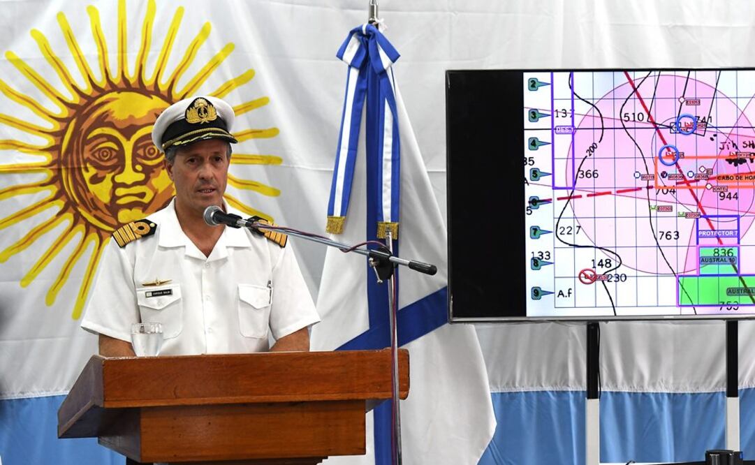 La Armada Argentina (ARA) continúa el domingo la búsqueda del submarino "ARA San Juan", que desapareció el 15 de noviembre con 44 tripulantes en aguas del Atlántico sur, donde investiga un "contacto metálico" (Foto: Xinhua)