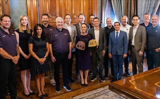 Claudia Sheinbaum recibe a los Padres de San Diego y Diamondbacks de Arizona antes del Mexico City Series
