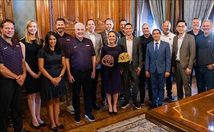 Claudia Sheinbaum recibe a los Padres de San Diego y Diamondbacks de Arizona antes del Mexico City Series