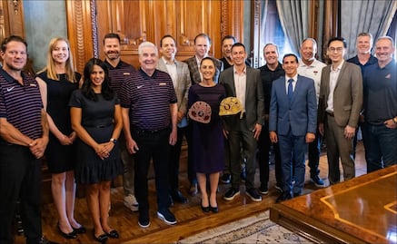 Claudia Sheinbaum recibe a los Padres de San Diego y Diamondbacks de Arizona antes del Mexico City Series