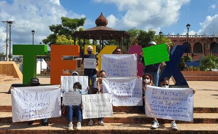 Protestan contra el maltrato animal en Tekax, Yucatán