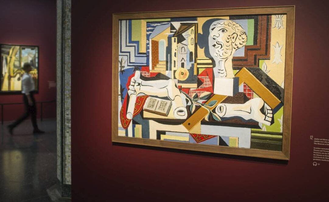 "Estudio con cabeza de yeso" es una de las piezas que provienen de Barcelona, Málaga, París, Londres y Nueva York. (FOTO: EFE)