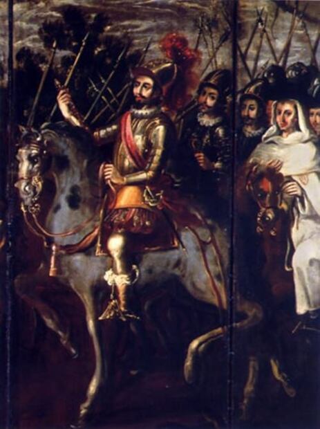 Hernán Cortés, Moctezuma y Jesús y Judas