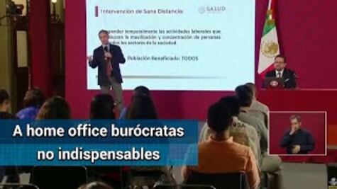 A partir de este jueves 26 de marzo, todo el gobierno federal suspende actividades