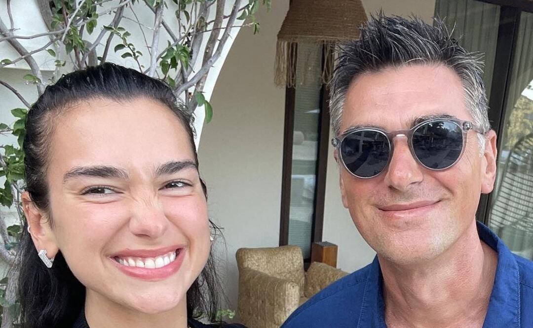 Dua Lipa y su padre. Fuente: Instagram @dualipa