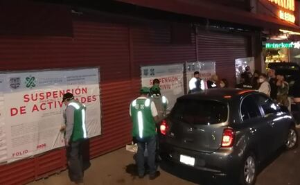 Suspenden bares de la CDMX por incumplir medidas de protección ante el Covid-19