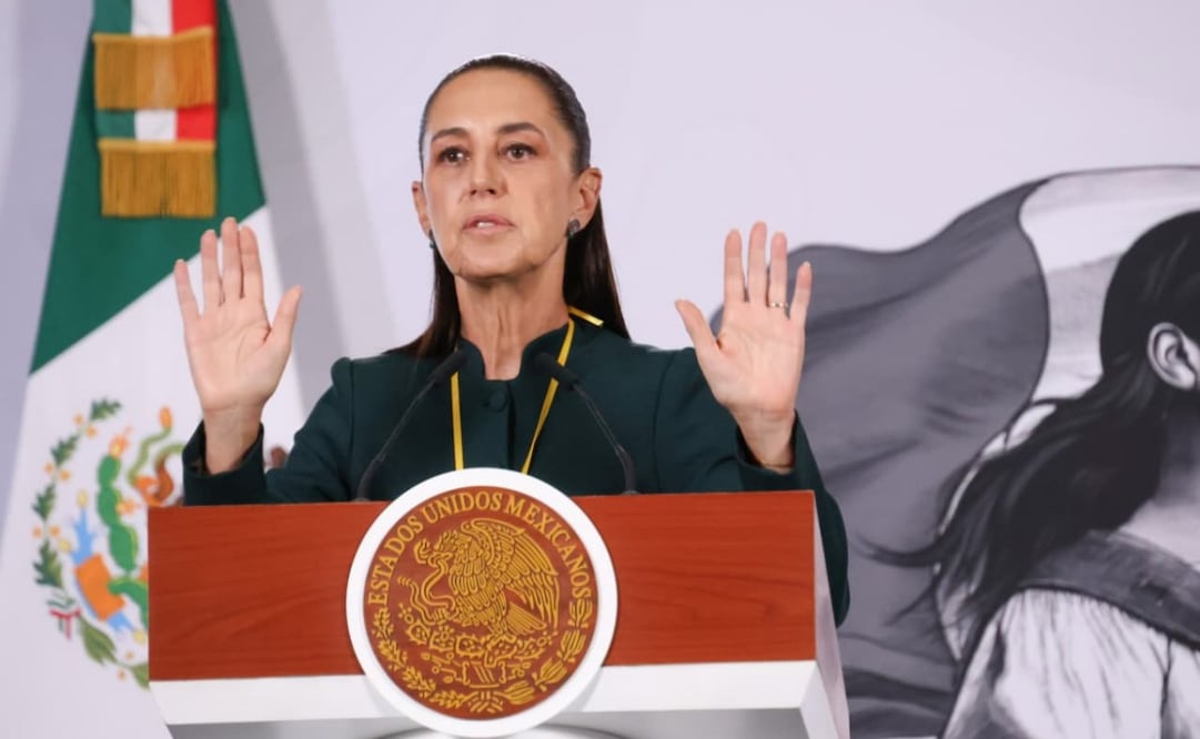 La presidenta Claudia Sheinbaum en la “Mañanera del Pueblo” del 29 de junio de 2026 en Palacio Nacional. Foto: Karla Guerrero/ EL UNIVERSAL
