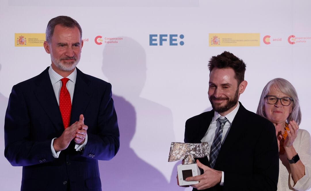 Sergio Rodríguez Blanco recibió el premio en la categoría de Cultura. Foto: EFE