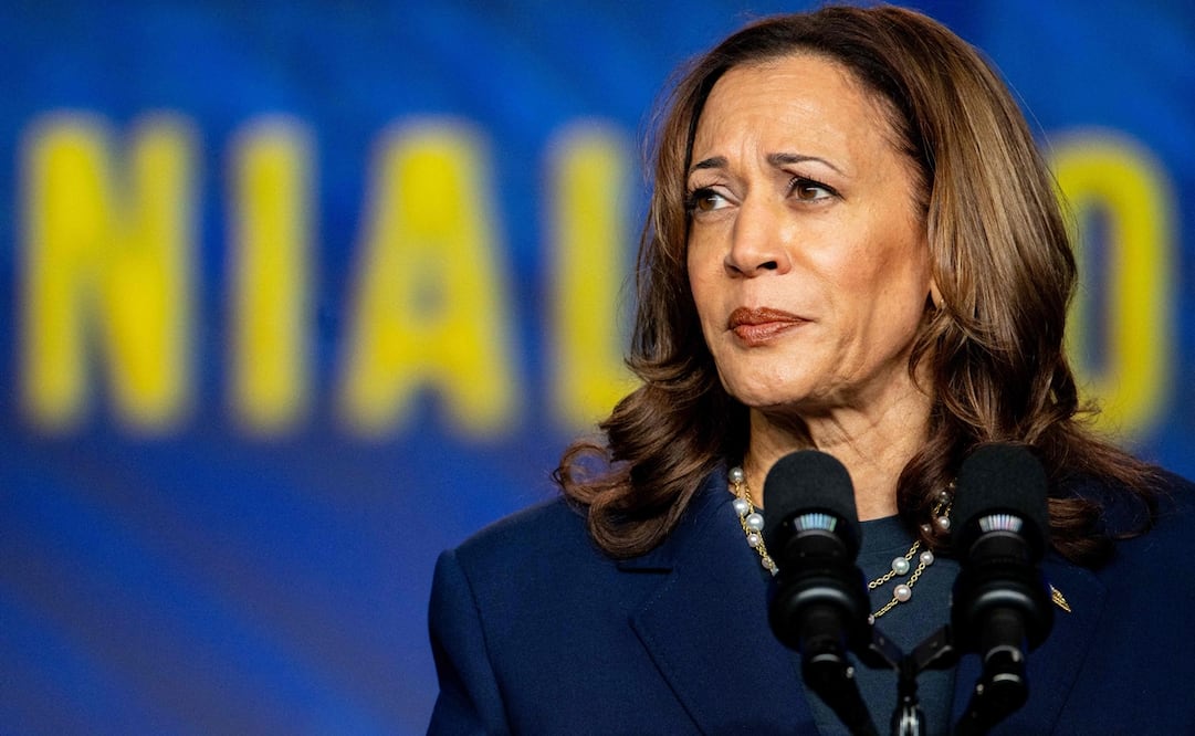 La vicepresidenta de Estados Unidos, Kamala Harris, tachó de "división y falta de respeto" los ataques del candidato republicano, Donald Trump, a su identidad racial. Foto: AFP