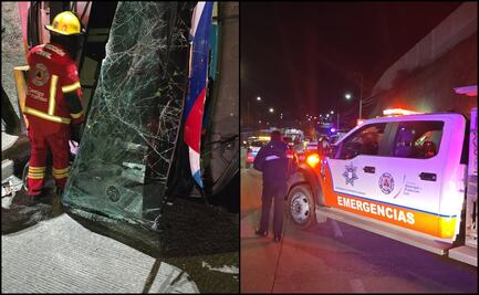 Volcadura de autobús deja 30 personas lesionadas en Puebla; cierran la circulación en Periférico Ecológico