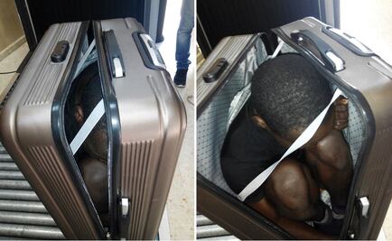 Guardias fronterizos en España hallan a migrante en maleta