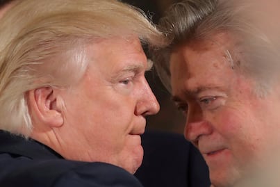 Steve Bannon perdió la razón y no tiene nada que ver conmigo: Trump