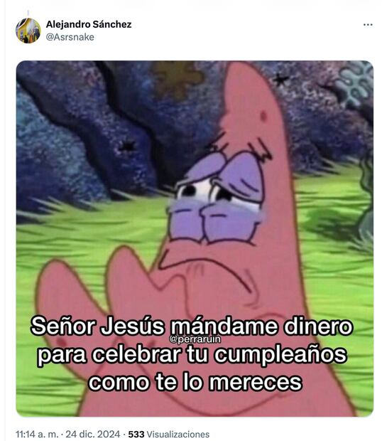 Estos son los mejores memes para celebrar la cena navideña 2024. Foto: Captura de pantalla