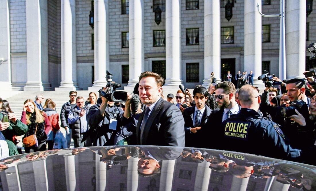El director de Tesla, Elon Musk, acudió el 4 de abril a una segunda audiencia sobre SEC en la Corte federal de Manhattan, en Nueva York. / AFP REUTERS
