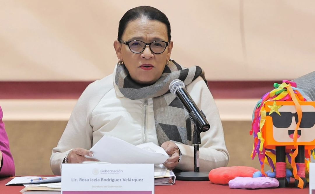 Rosa Icela Rodríguez encabezó este lunes 15 de diciembre de 2025 la segunda sesión ordinaria del Sistema Nacional de Búsqueda. Foto: Especial