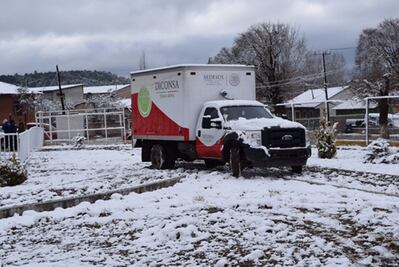 Pese a nevadas, garantizan abasto de alimentos en Chihuahua