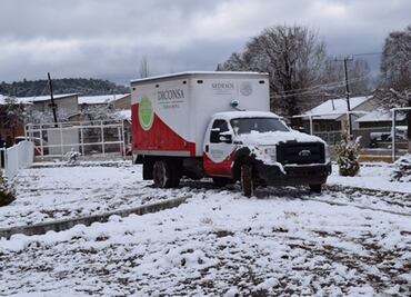 Pese a nevadas, garantizan abasto de alimentos en Chihuahua