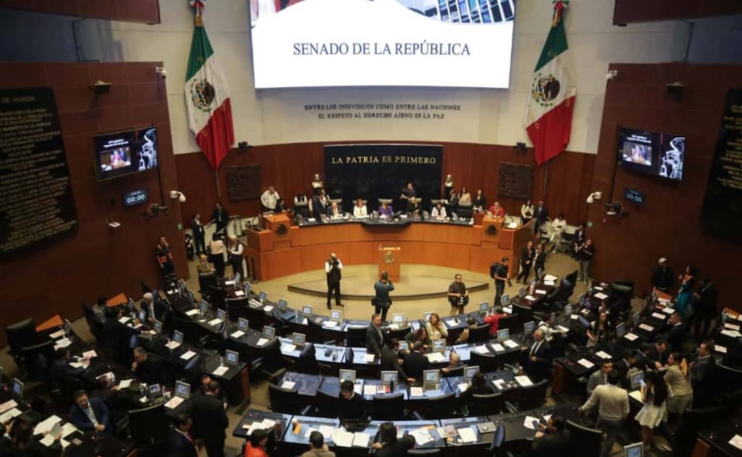 Senado de la República en que se discute el proyecto de reforma a la Ley de Amparo este miércoles 15 de octubre de 2025. Foto: Carlos Mejía/ EL UNIVERSAL