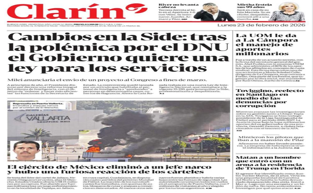 Muerte de "El Mencho". Foto: Captura de pantalla