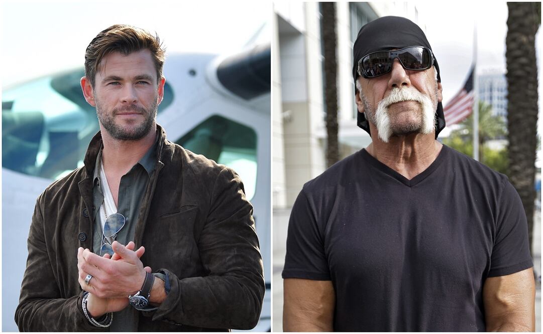 Chris Hemsworth y Hulk Hogan. Fotos: EFE y AP