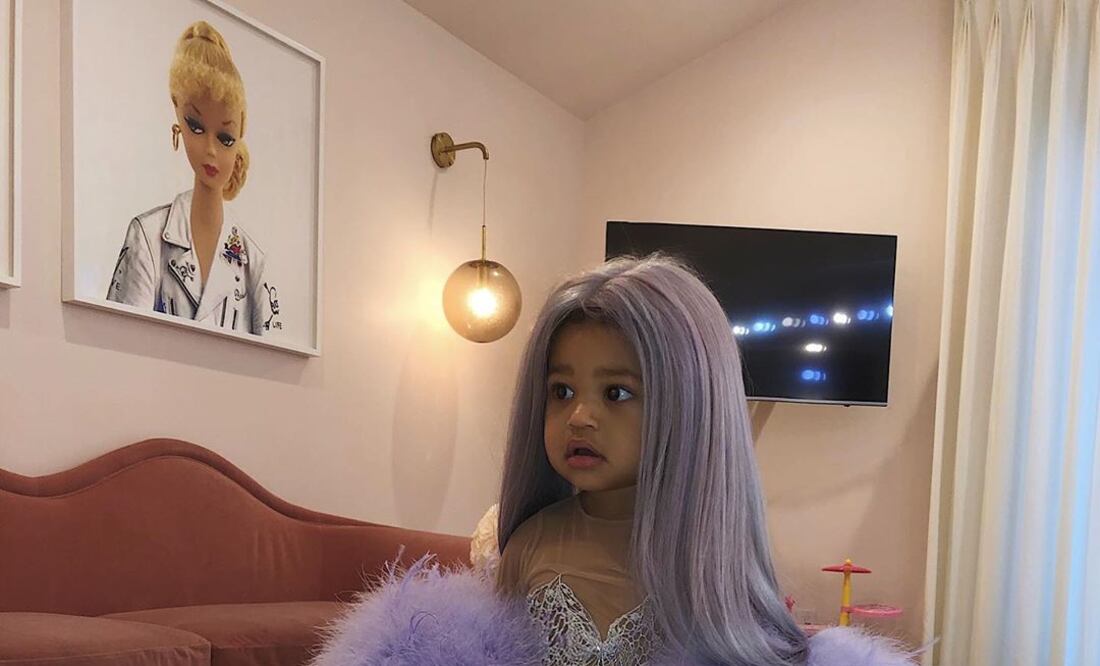 Stormi Webster lució el look Versace de su madre en la MET Gala 2019. Foto: Instagram