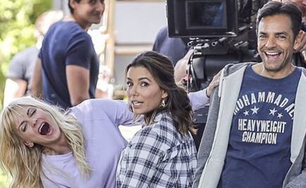 Eva Longoria se divierte con Derbez y Faris