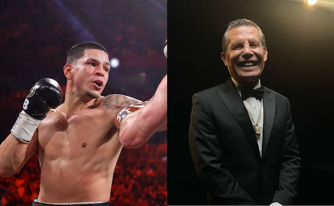 Edgar Berlanga y Julio César Chávez - Fotos: AFP/ Especial