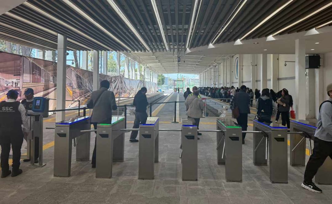 Reapertura de la estación Tasqueña del tren ligero. Foto: Especial