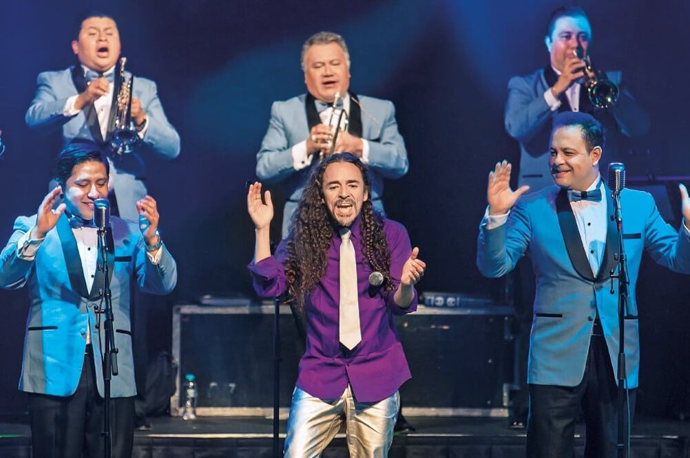 Rubén Albarrán, de Café Tacvba (al centro), fue una de las voces que colaboraron en el nuevo álbum (YADIN XOLALPA. EL UNIVERSAL)