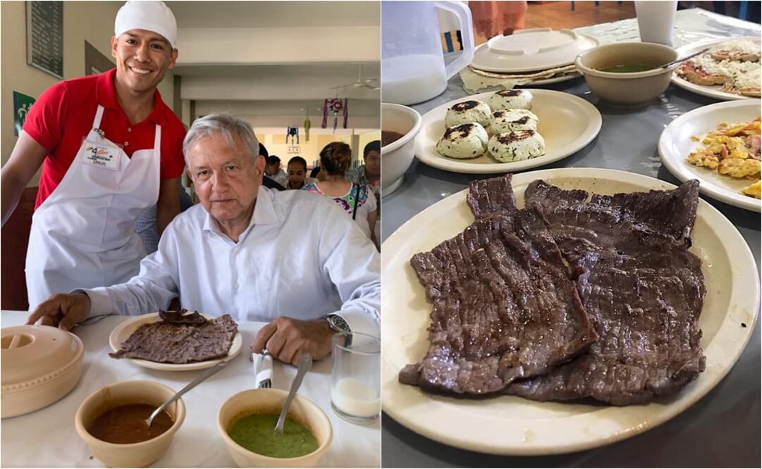 La especialidad de la Fonda 4 Vientos es la cecina / Foto: Facebook e Instagram 