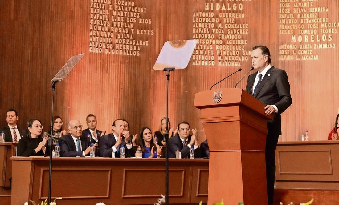 El gobernador de Querétaro, Mauricio Kuri, dijo que en los últimos dos años se ha invertido como nunca en el estado. Foto: Especial