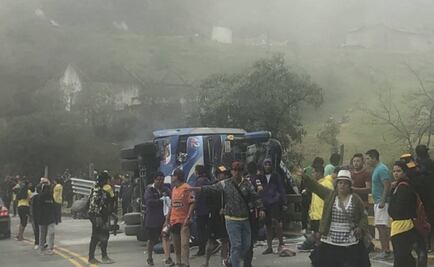 Mueren 10 aficionados del Barcelona de Ecuador en accidente de tránsito