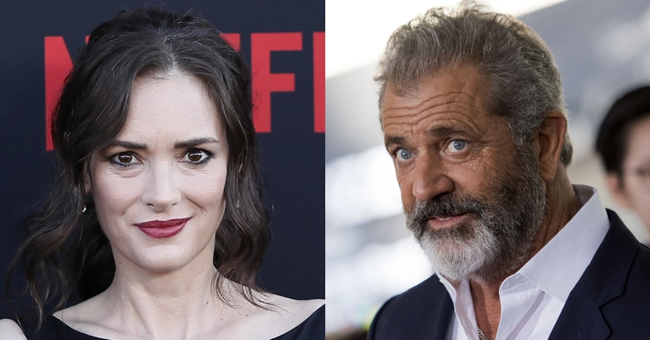 Winona Ryder y Mel Gibson. Foto: Archivo
