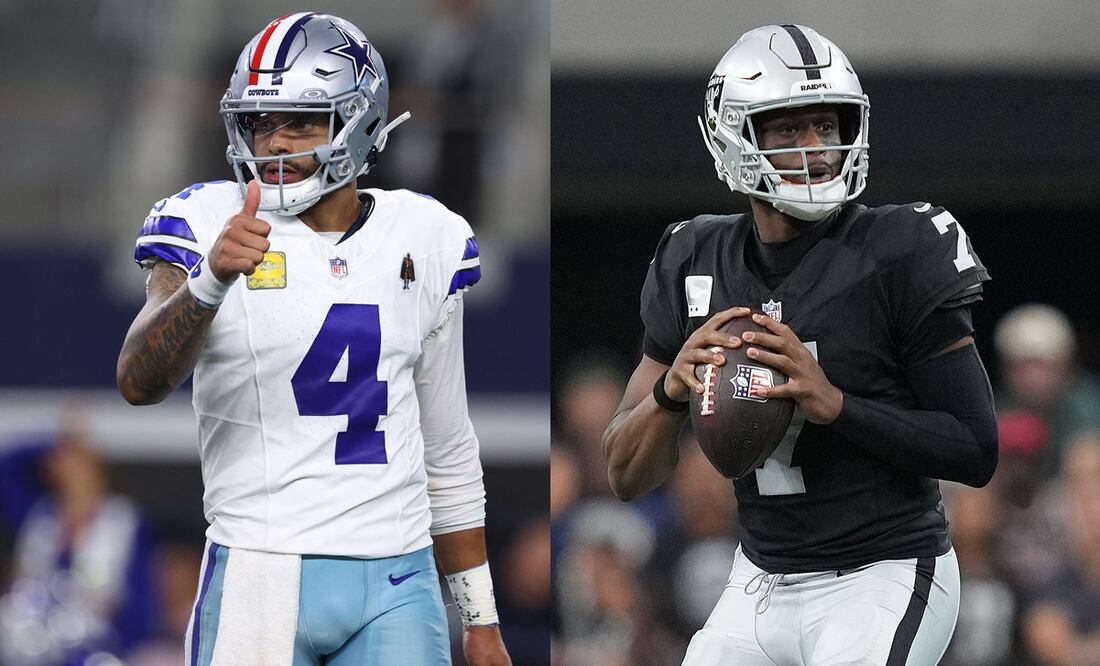 Dak Prescott y Geno Smith buscarán llevar a sus respectivos equipos a la victoria en este MNF | FOTO: Especial