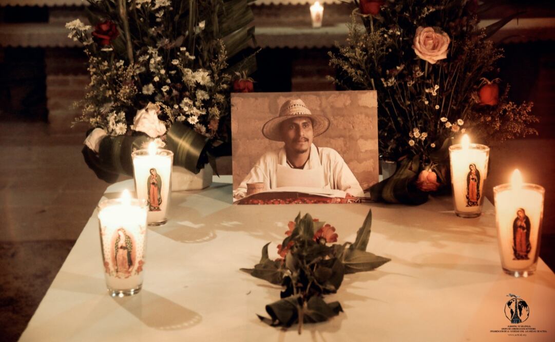 El activista chiapaneco Simón Pedro Pérez López fue asesinado este lunes. Foto: Twitter @AbejasDeActeal 