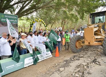 Anuncia gobernador de SLP reconstrucción de carretera Coxcatlán-Axtla de Terrazas