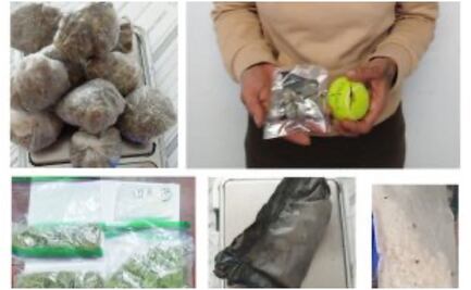 Detienen a dos mujeres que intentaban introducir droga al penal de Pachuca, Hidalgo