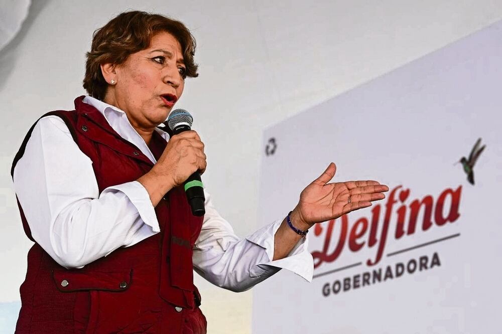 Delfina Gómez dijo que 25% de la población padece falta de agua. Foto: Especial