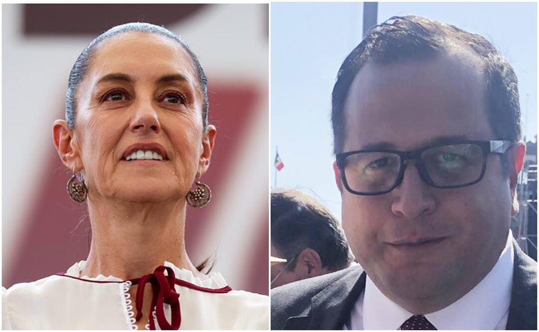 Claudia Sheinbaum y José Ramón López Beltrán. Foto: EL UNIVERSAL/X