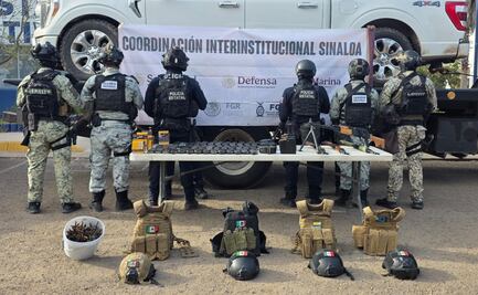 Aseguran armas y precursores químicos en Culiacán; hallan presuntas pastillas de fentanilo