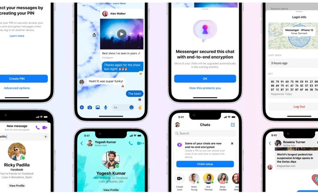 Meta actualiza chats encriptados de Messenger con temas y reacciones