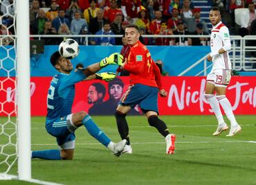 Golazo de taquito de Aspas para el España 2-2 Marruecos