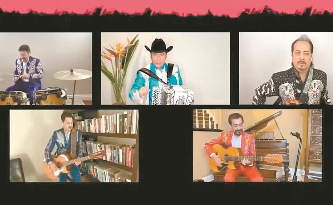 Los Tigres del Norte cantaron el tema “Somos americanos”. Fotos: CAPTURA DE PANTALLA