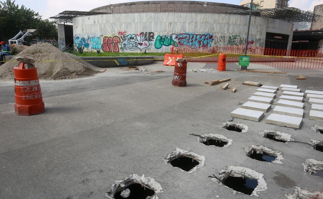 El gobierno de la CDMX informó que la rehabilitación incluye la construcción de un módulo de Policía Turística y un biciestacionamiento, así como un laboratorio de derechos humanos. Foto: Luis Camacho | El Universal