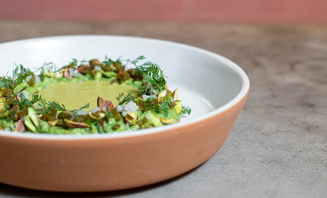 Guacamole con pistache de la chef Gabriela Ruiz en Carmela DeMorada. Foto: Angélica Chema