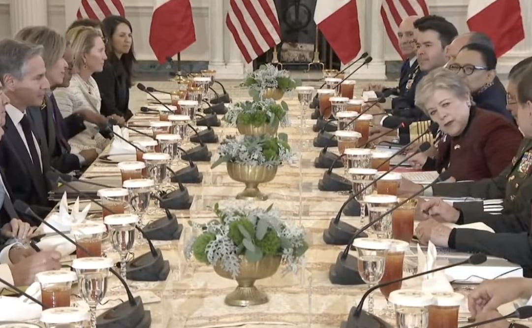 Encuentro de alto nivel México-EU en Washington. Foto: Captura