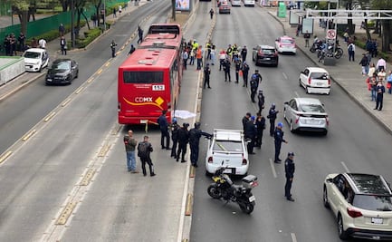 Metrobús atropella a mujer a metros de un puente peatonal en la Cuauhtémoc