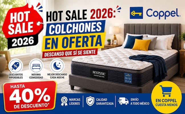 Hot Sale 2026: los colchones de Coppel que están arrasando por sus descuentos y comodidad