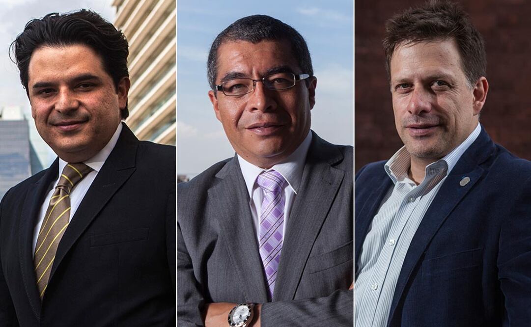 En la foto> Zoé Robledo, Vladimir Aguilar y Fernando Belaunzarán. (CRISTOPHER ROGEL E IVÁN STEPHENS)