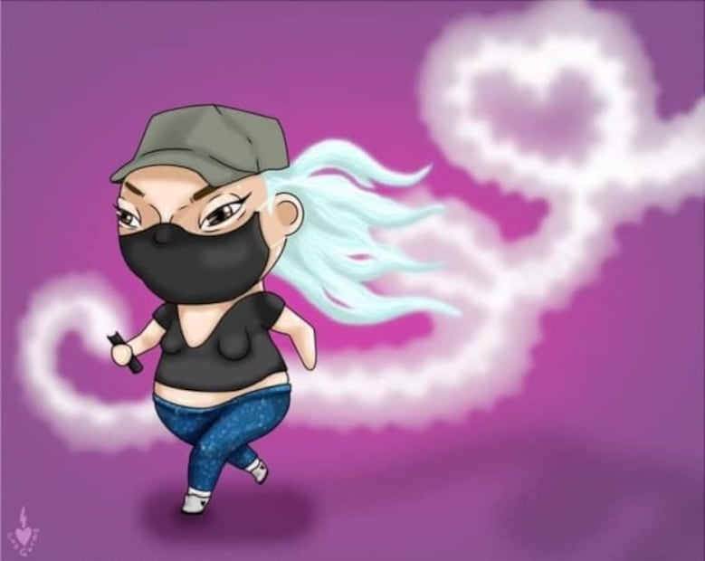 "La Reinota", alaban en redes a la mujer que regresó una bomba de humo a policías el 8M